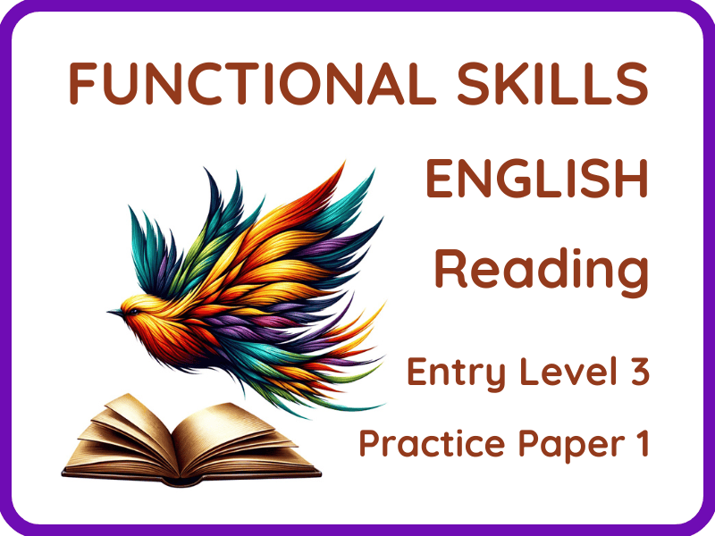 Entry Level 3 Functional Skills English – Reading Practice Papers