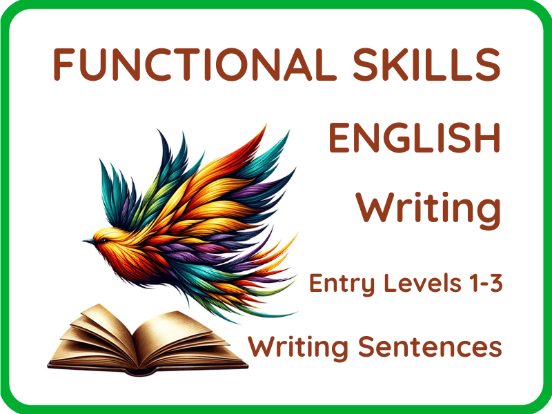 Writing Sentences – Entry Level Practice for Functional Skills