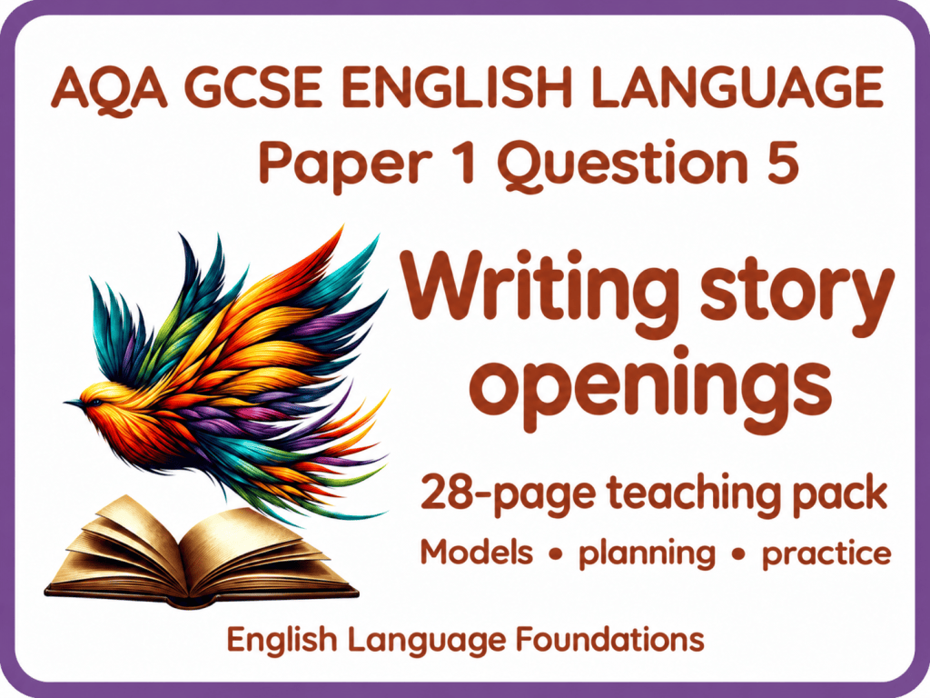 AQA GCSE English Language Paper 1 Question 5 – Writing Story Openings